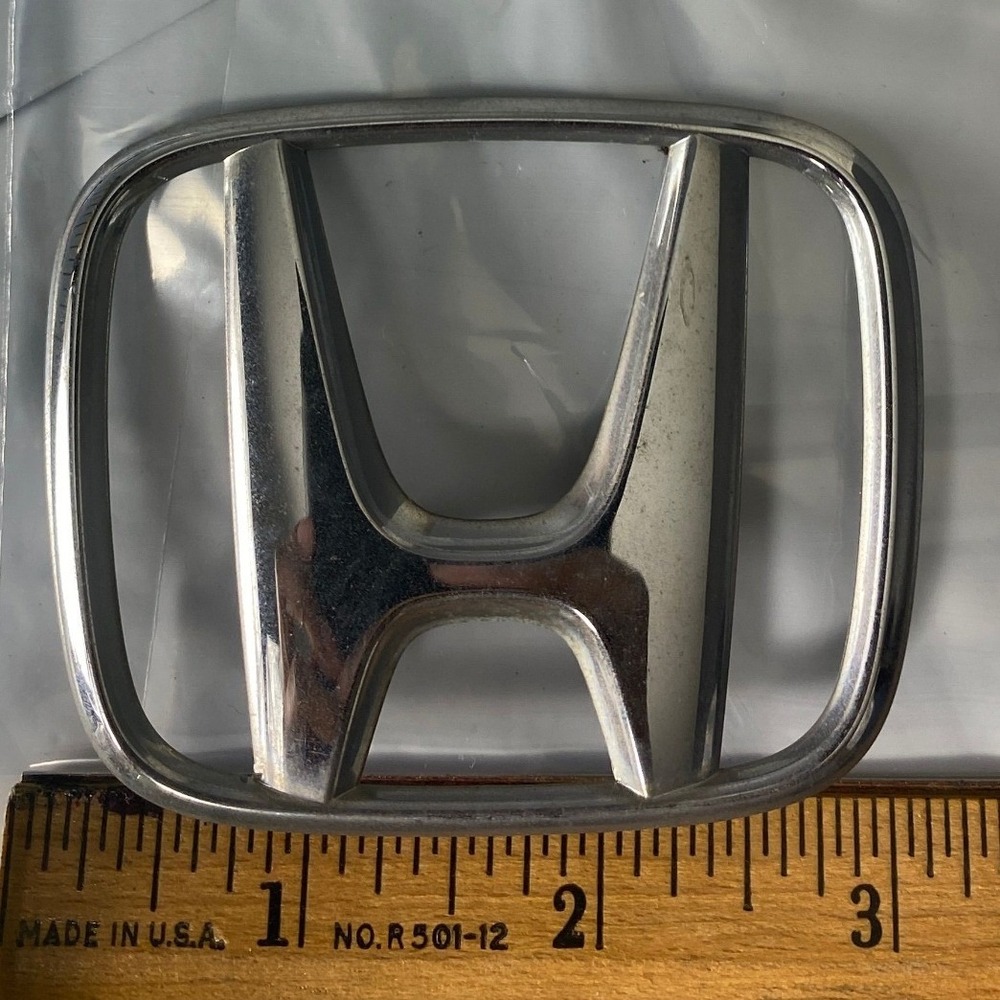 Honda Chrome‎ Silver H Logo Front Rear Trunk Grille Emblem Badge Replacement